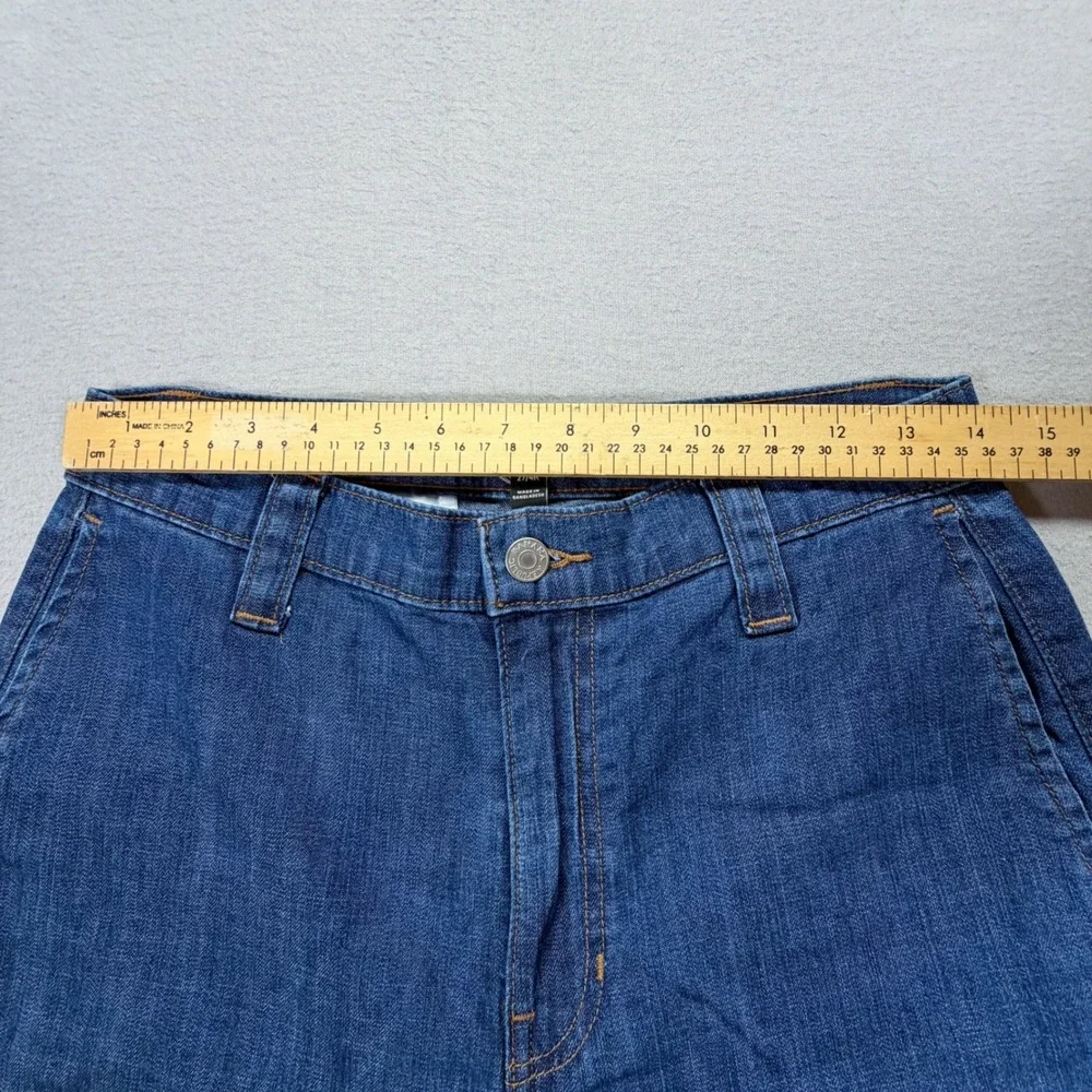 Banana Republic Womens Barrel Cargo Jean Relaxed Blue High Rise Utility 27/4R